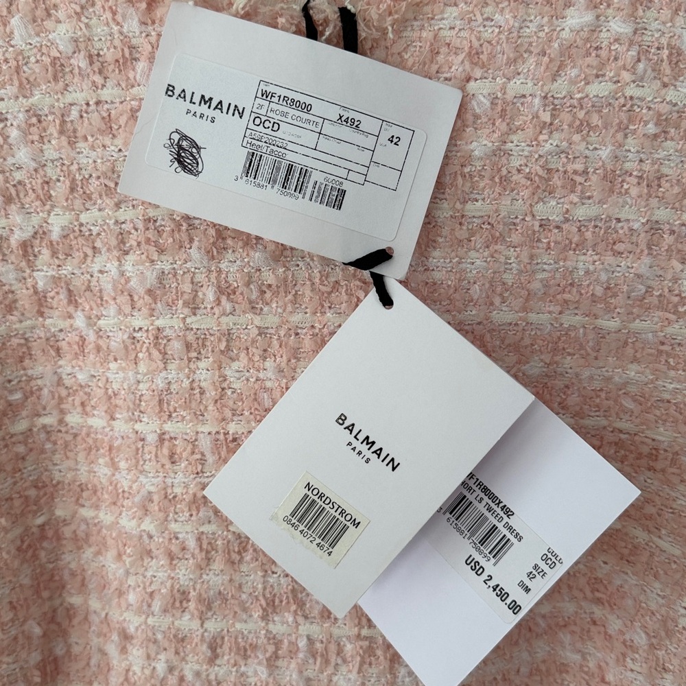 Balmain Short LS Tweed Dress - Picture 2 of 8